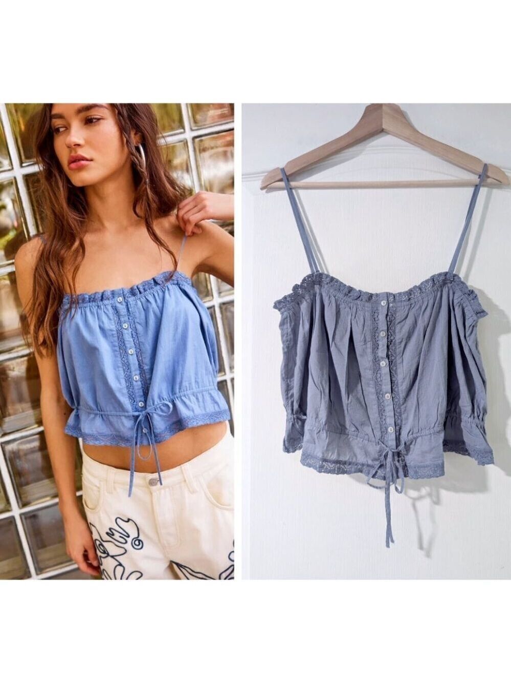 NWT Free People | Wistful Daydream Detachable Strap Tube Top